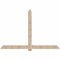Ekena Millwork Eugene Smooth Timber Gable Bracket, Douglas Fir, 96"W x 64"H x 5 1/2"D x 5 1/2"F, 16/12 Pitch GBW096X64X0606EUG00SDF - alternate 1